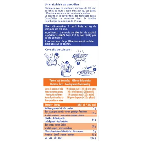 Pâtes d'Alsace penne