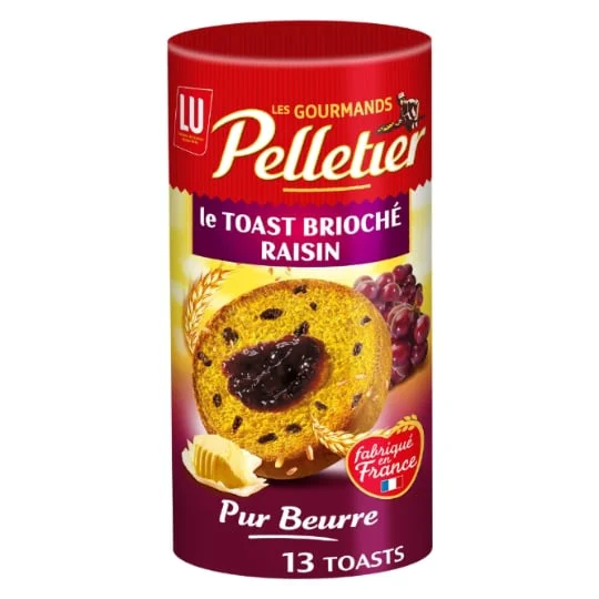 Biscottes toast brioché aux raisins