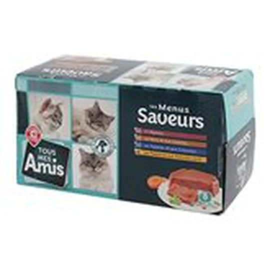 Barquettes chats Les Menus 4 variétés