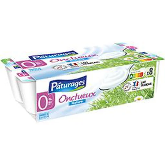 Yaourt brassé nature 0% MG