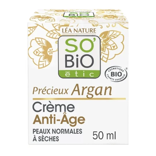Crème Visage Soin Anti-Âge Jour Précieux Argan Bio