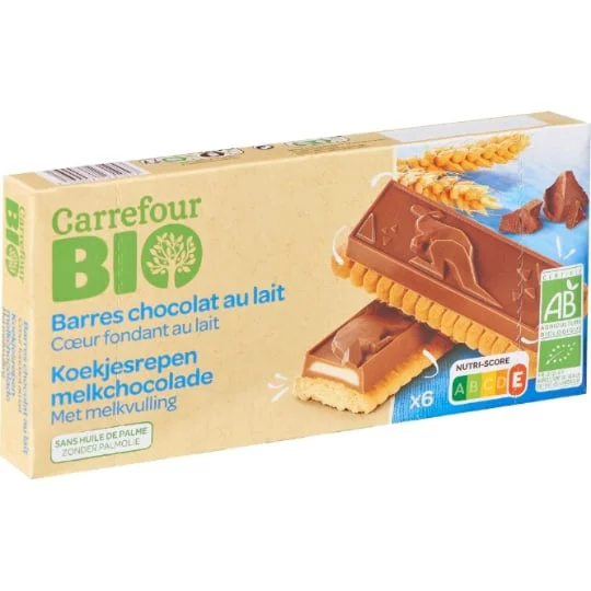 Biscuits bio chocolat au lait