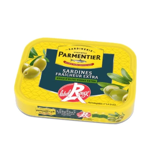 Sardine Fraîcheur Extra Huile d'olive vierge extra Label Rouge