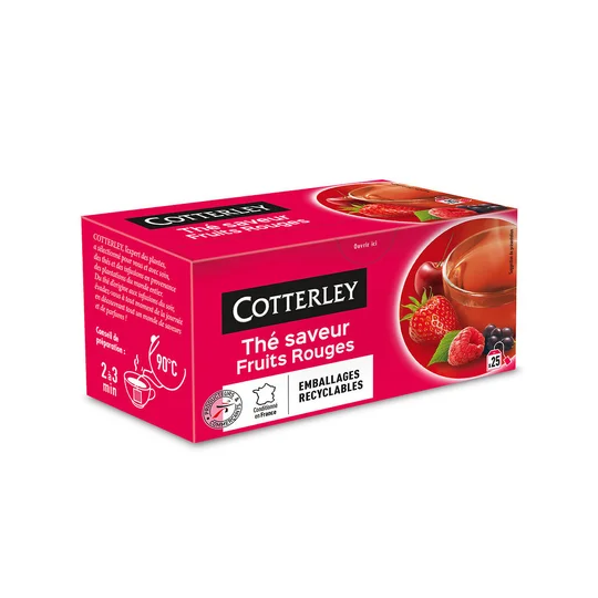 Thé saveur fruits rouges