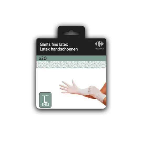 Gants latex T8