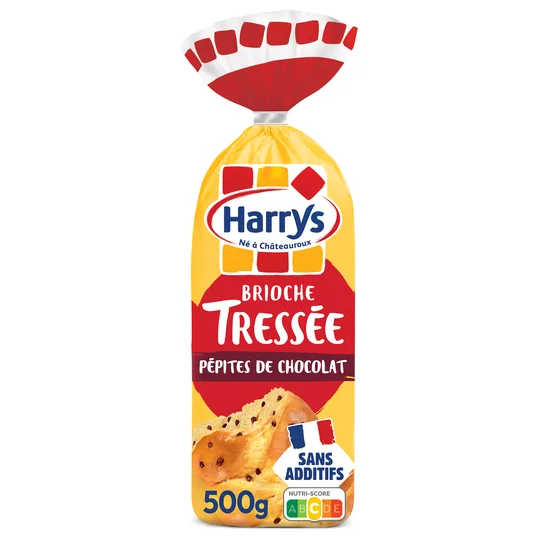 Brioche Tressée aux pépites de chocolat Sans Additifs