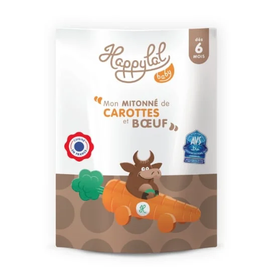 Plat bébé halal carottes boeuf 6 mois