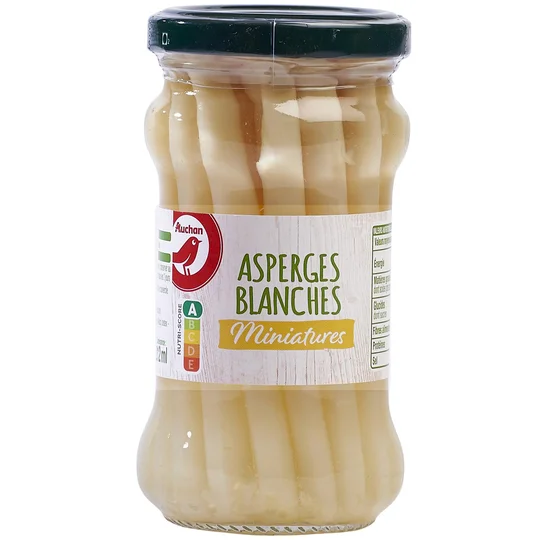Asperges blanches miniatures en bocal