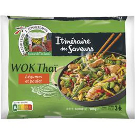 Wok Thaï légumes et poulet