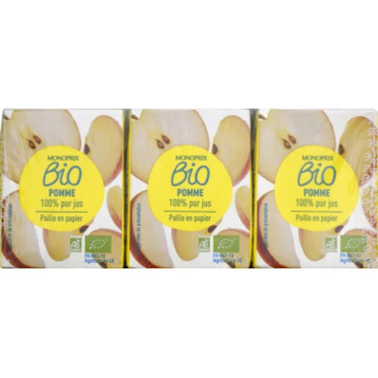 100% pur jus de pomme bio