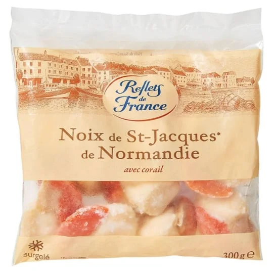Noix de St-Jacques avec corail de Normandie