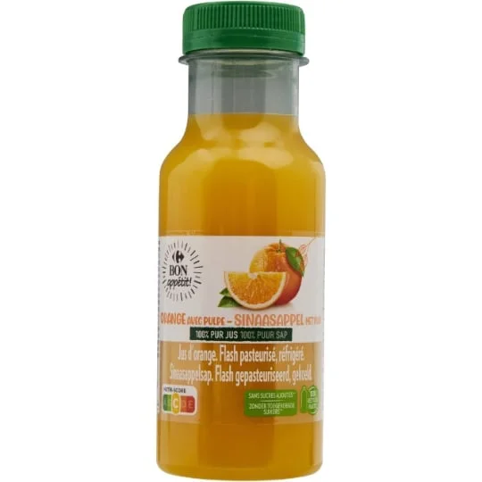 Jus d'orange avec pulpe