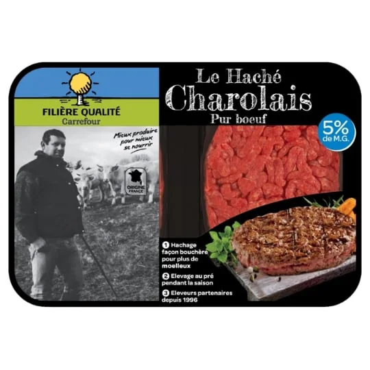 Steak haché pur boeuf 5% MG