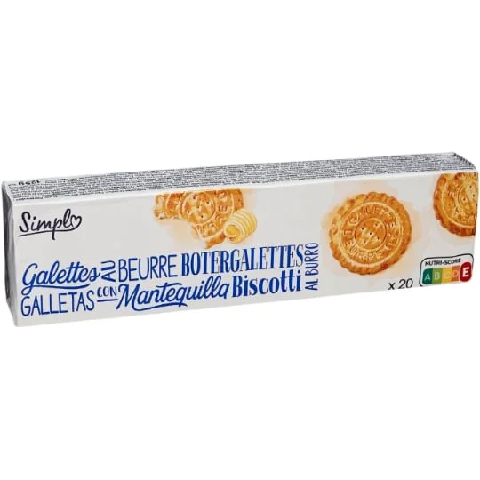 Biscuits galettes au beurre