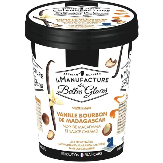 Crème glacée à la vanille Bourbon de Madagascar