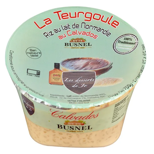 Teurgoule au Calvados AOC Busnel. le riz au lait de Normandie
