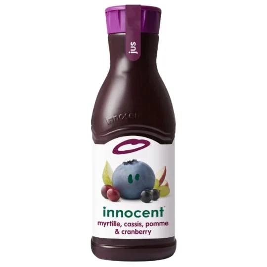 Jus myrtille cassis pomme et cranberry