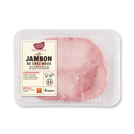 Jambon de chez nous 4 tranches avec couenne