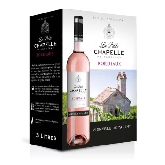 AOC Bordeaux Rosé  La petite chapelle de Bordeaux