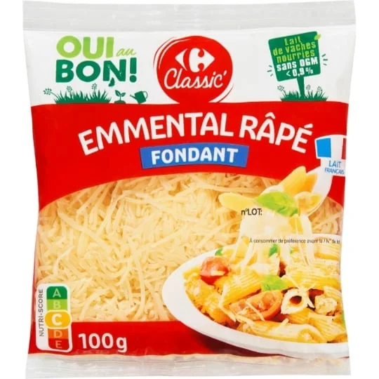 Fromage Râpé Emmental Sans OGM