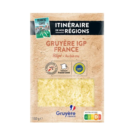 Gruyère râpé IGP France