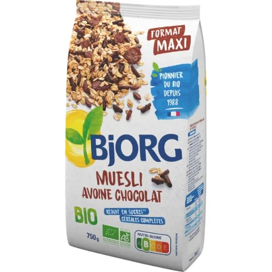 Céréales Bio muesli avoine chocolat