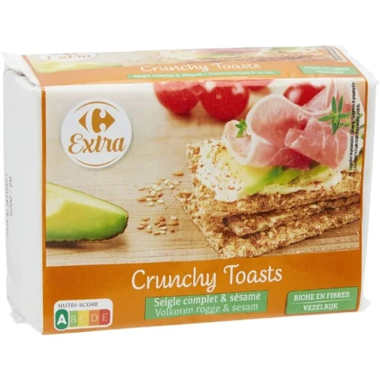 Tartine seigle complet sésame