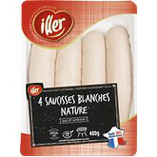 Saucisse blanche nature - x 4