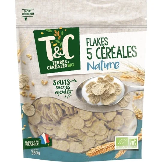 Céréales corn flakes sans sucres ajoutés Bio