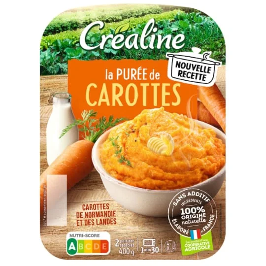 Purée fraîche de carottes
