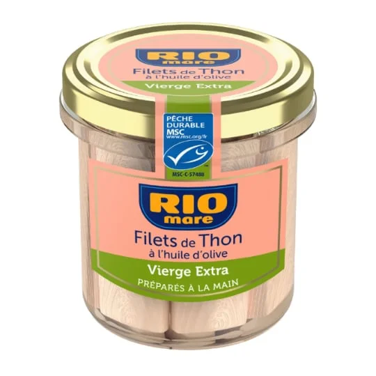 Filets de thon huile d'olive vierge extra