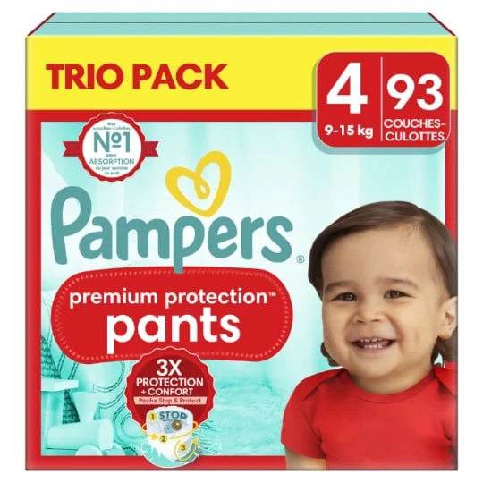 Couches Bébé Premium Protection Pants 9 - 15 kg Taille 4