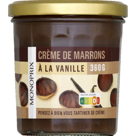 Crème de marrons à la vanille