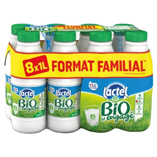 Lait Bio Ecrémé UHT