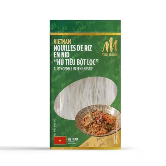 Nouilles de riz en nids