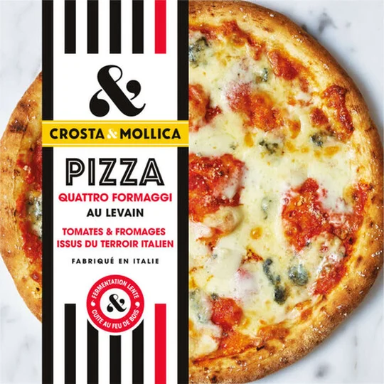 Pizza 4 formaggi, surgelée