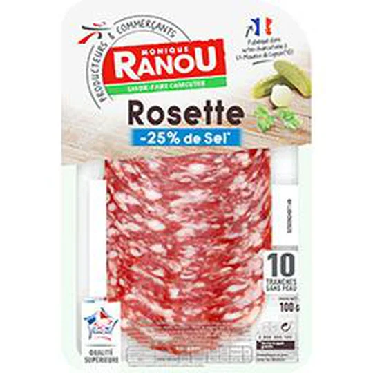 Rosette réduit en sel grandes tranches