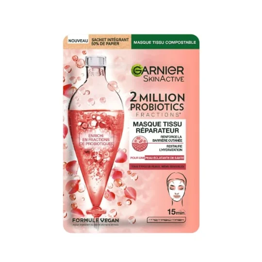Masque Visage Tissu Réparateur Peau Éclatante De Santé