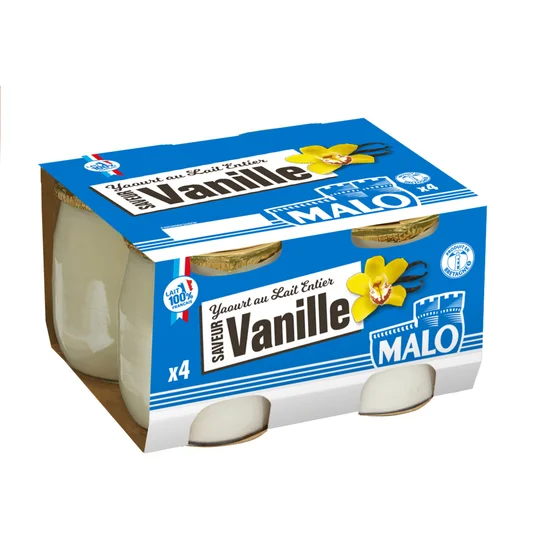 Yaourts au lait entier Vanille