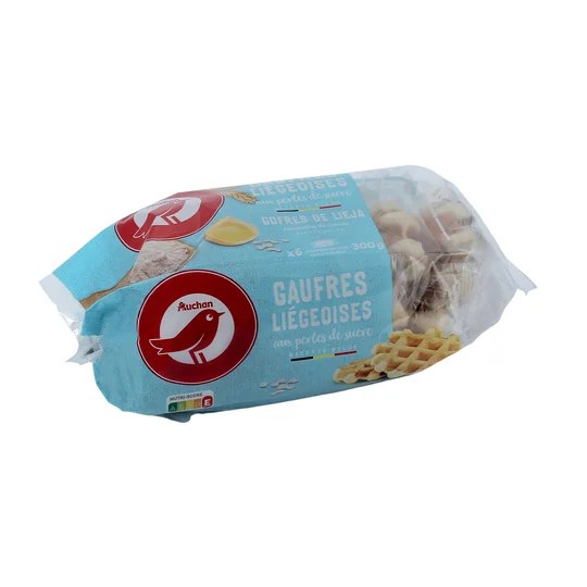 Gaufres liégeoises aux perles de sucre sachets individuels