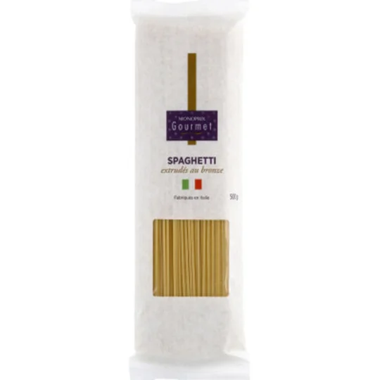 Spaghetti extrudés au bronze