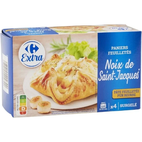 Panier feuilleté Noix de Saint Jacques