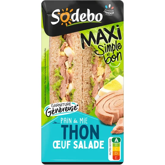 Sandwich maxi simple & bon thon oeuf salade