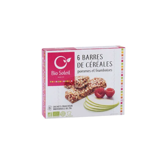 Barres Pomme Framboise Bio
