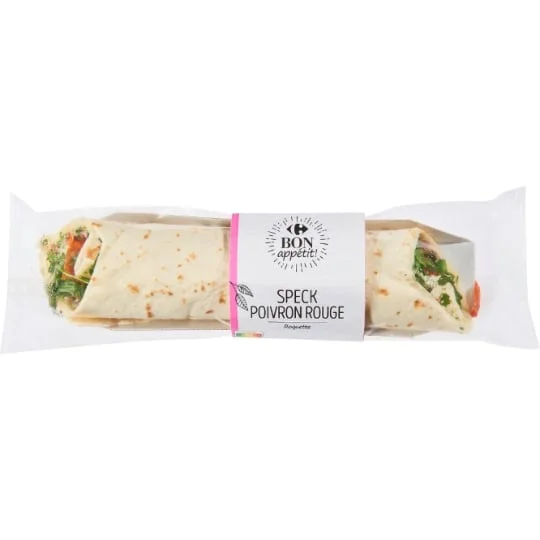 Wrap speck poivron roquette