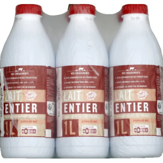 Lait UHT entier