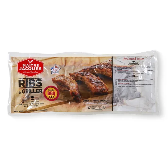 Ribs de porc précuit à griller au barbecue 2 à 3 personnes
