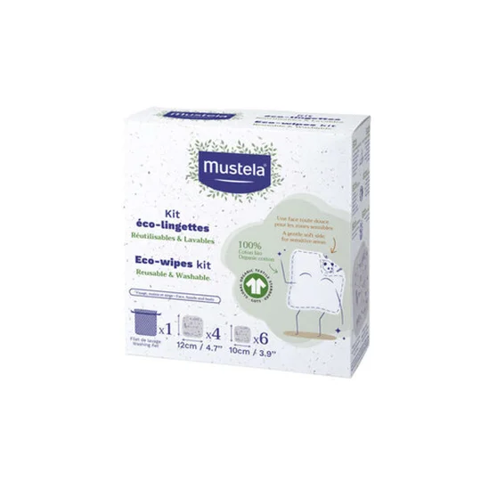 Kit éco-lingettes réutilisables et lavables