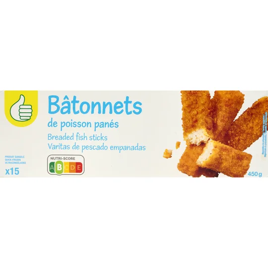 Bâtonnets de poisson panés