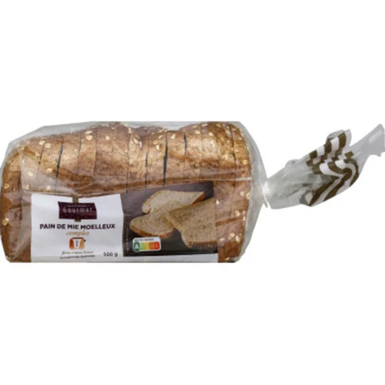 Pain de mie moelleux complet